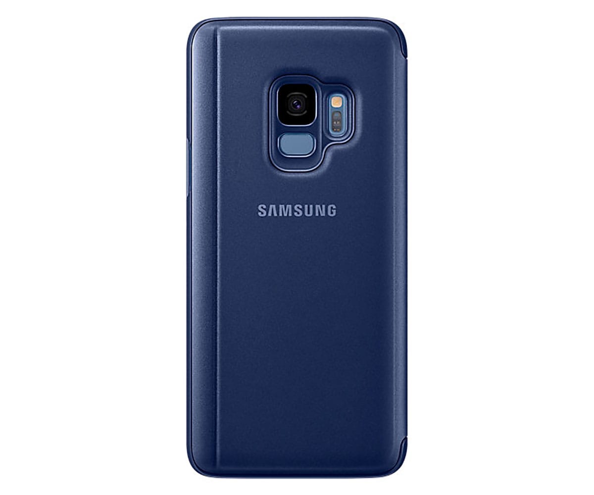 samsung clear view standing cover - funda para galaxy s9 color azul